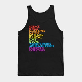 Science Is Real Black Lives Matter LGBT Pride BLM Tank Top